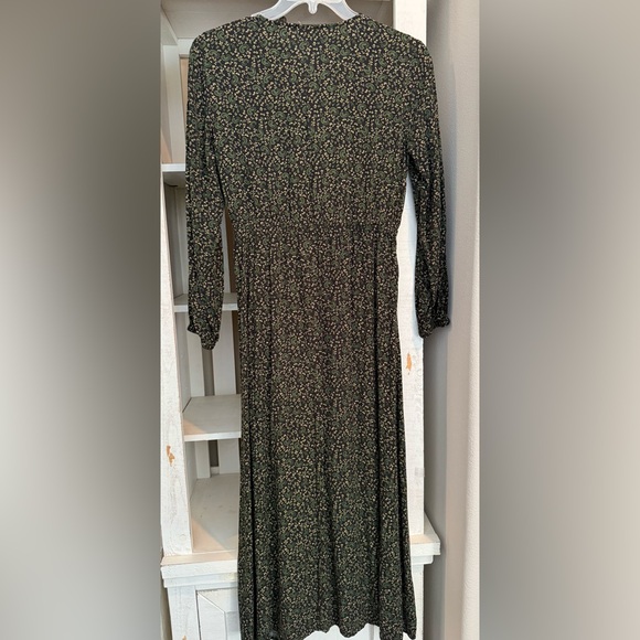 Mango Floral Long Sleeve‎ Maxi Dress Size Med (6) - Picture 4 of 12